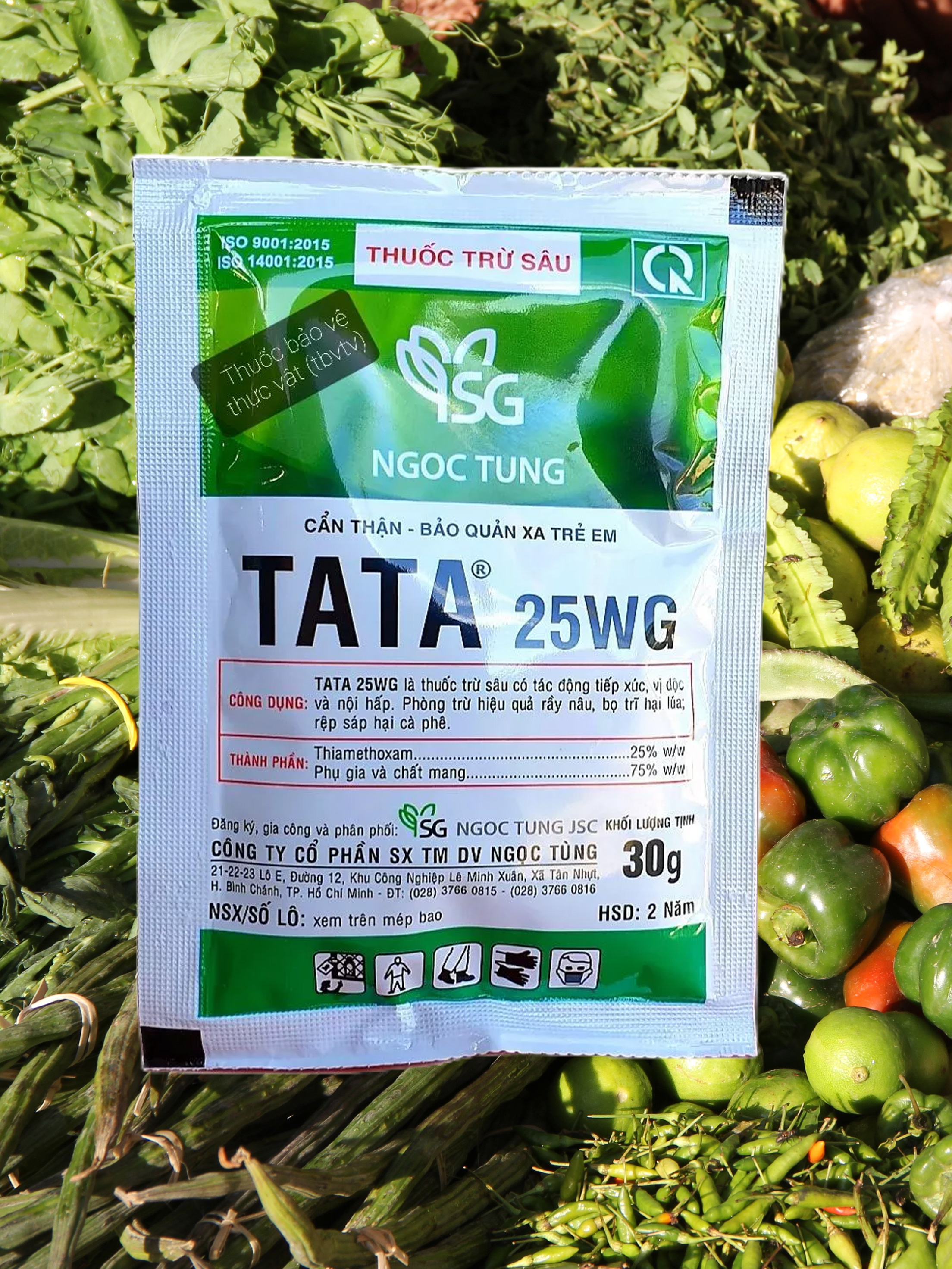 Thuốc trừ sâu trĩ rầy TATA 25WG Hoạt chất Thiamethoxam