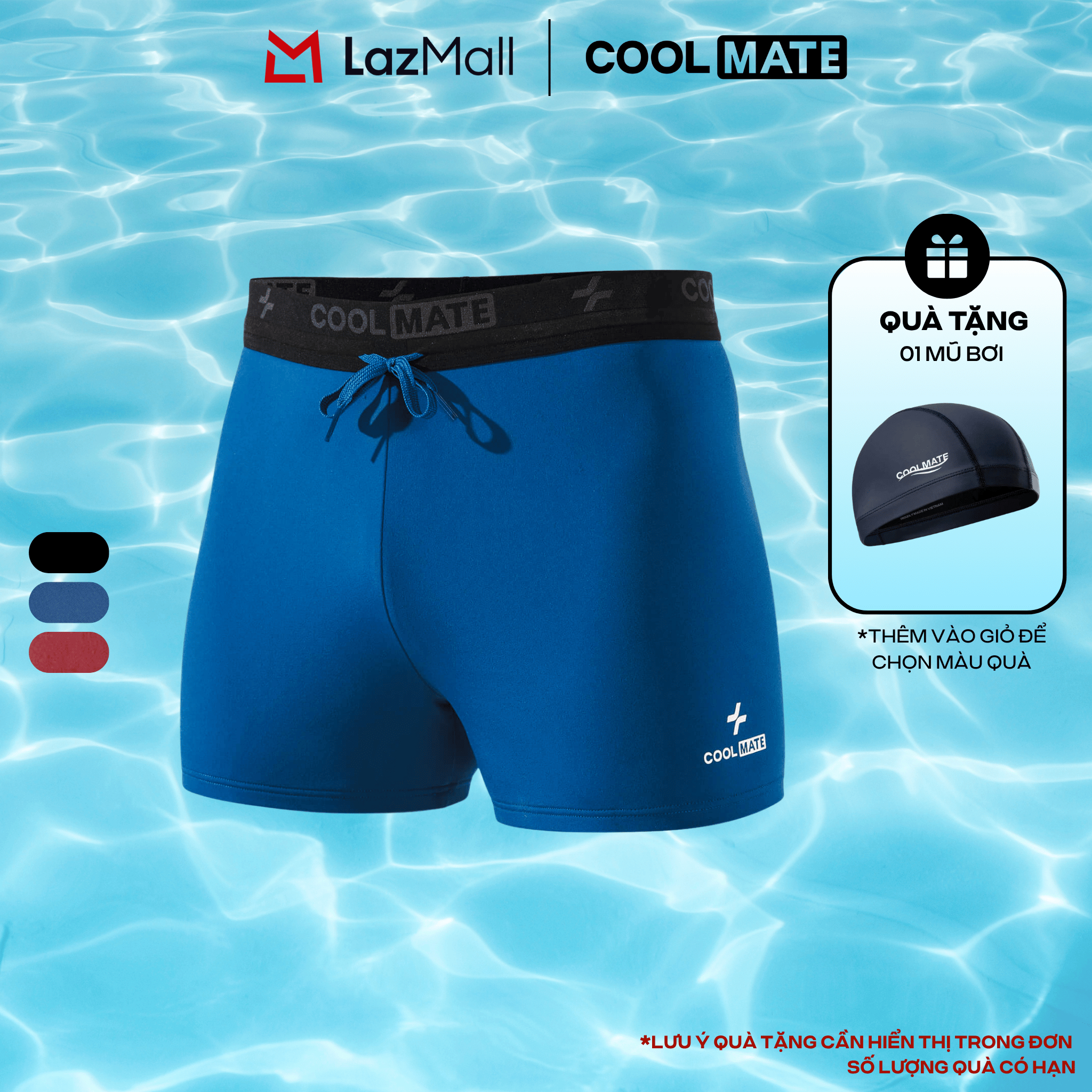 [TẶNG MŨ BƠI]Quần bơi nam Trunk Summer Cool 3.5inch cạp rời không bị đọng nước, chống UV, đồ bơi nam, đồ đi biển thể thao Coolmate