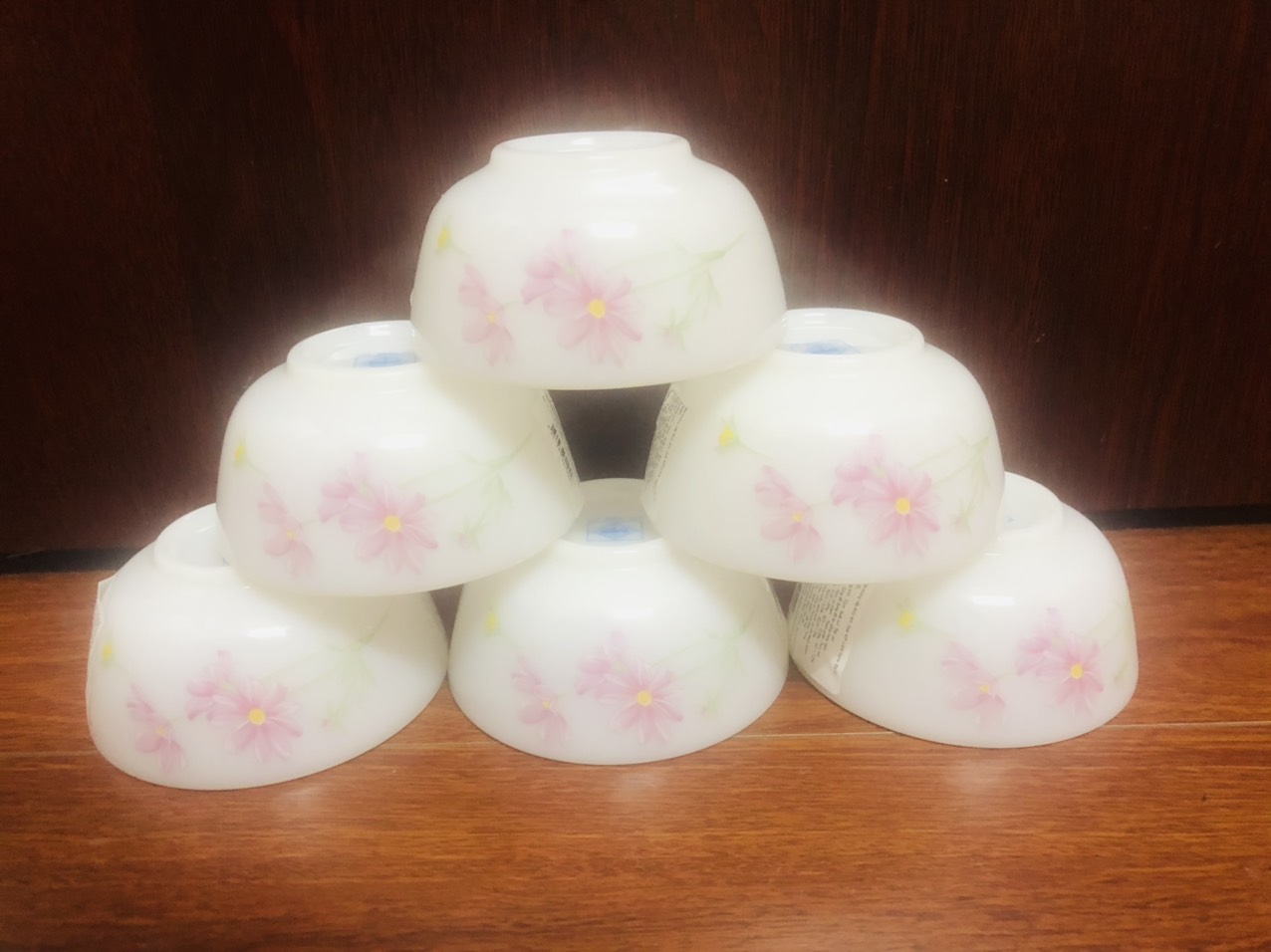 Hộp 6 bát súp/chè, chén súp/chè (10cm) thuỷ tinh ngọc cao cấp USA Home Set, nhập khẩu Thái Lan, an toàn cho sức khỏe KokiaHome