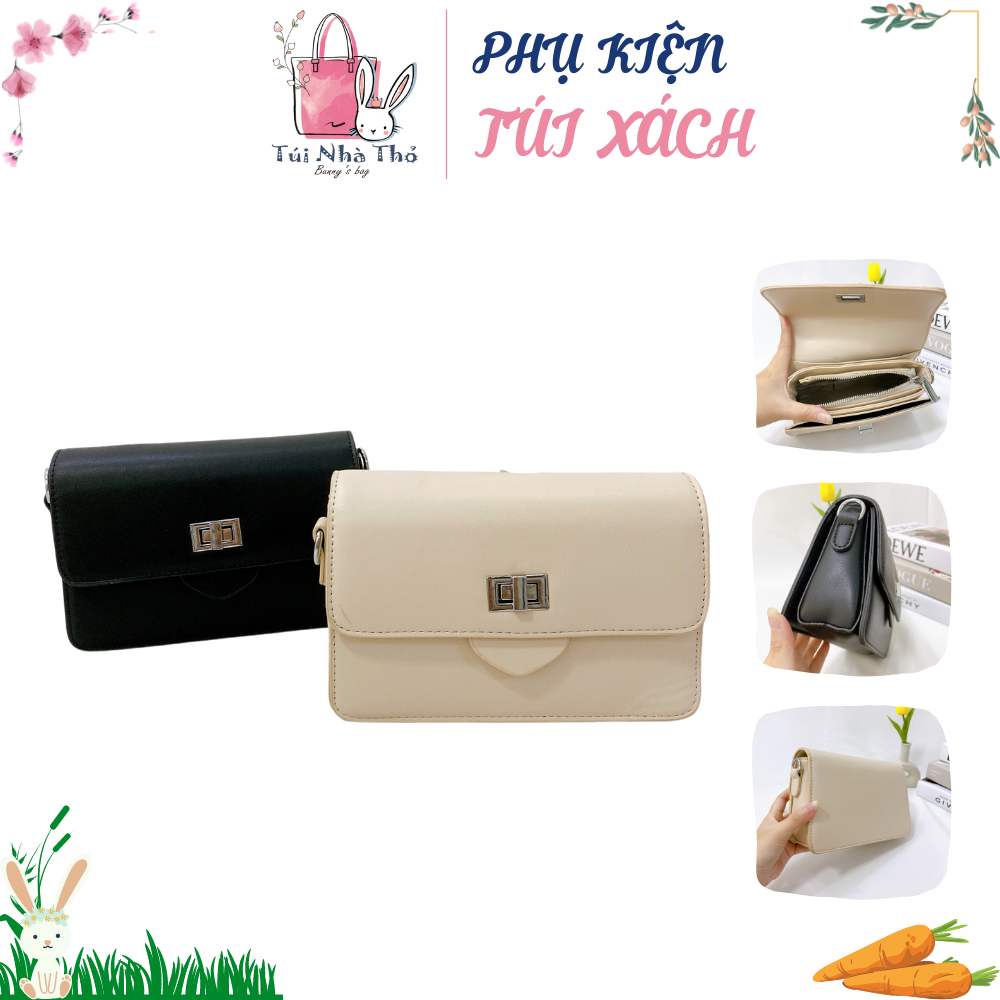 Túi đeo chéo nữ Túi xách nữ đeo chéo mini, dây da phối xích phong cách Hàn Quốc cá tính - Túi xách mini - Túi xách tay nữ - Túi công sở nữ - Ví nữ