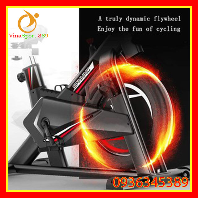 Xe đạp tập thể dục trong nhà SPINNING – Có ốp bọc bánh đà – Đồng hồ hiển thị các thông số