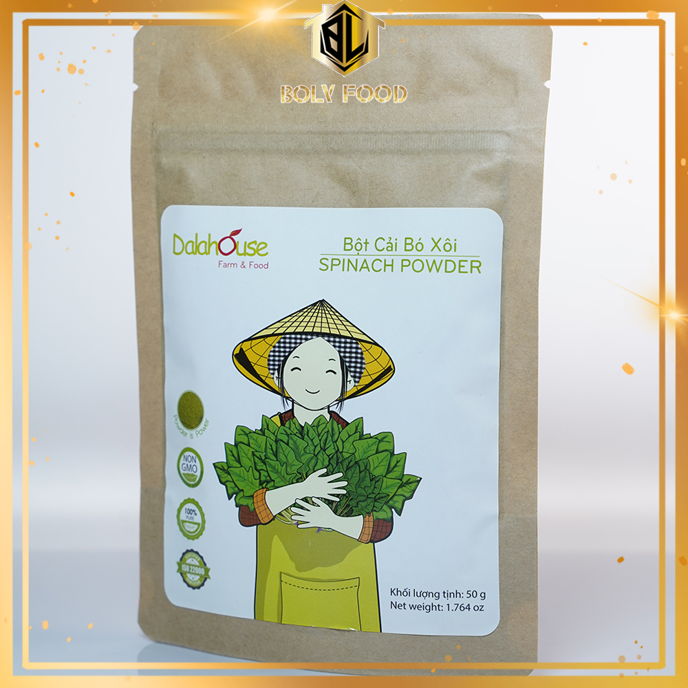 Bột rau cải bó xôi Dalahouse nguyên chất 50g - Bolyfood