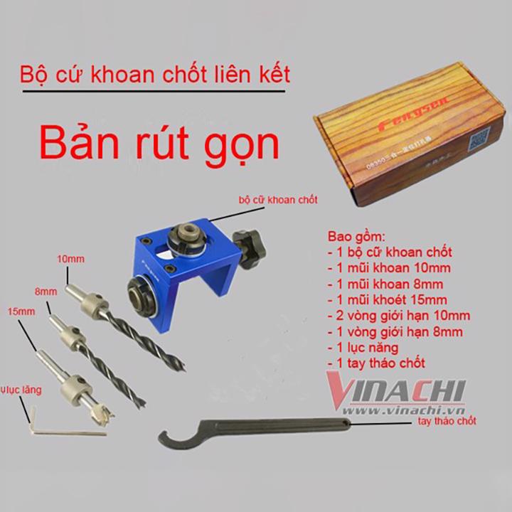 Bộ cữ khoan chốt liên kết cam 08350