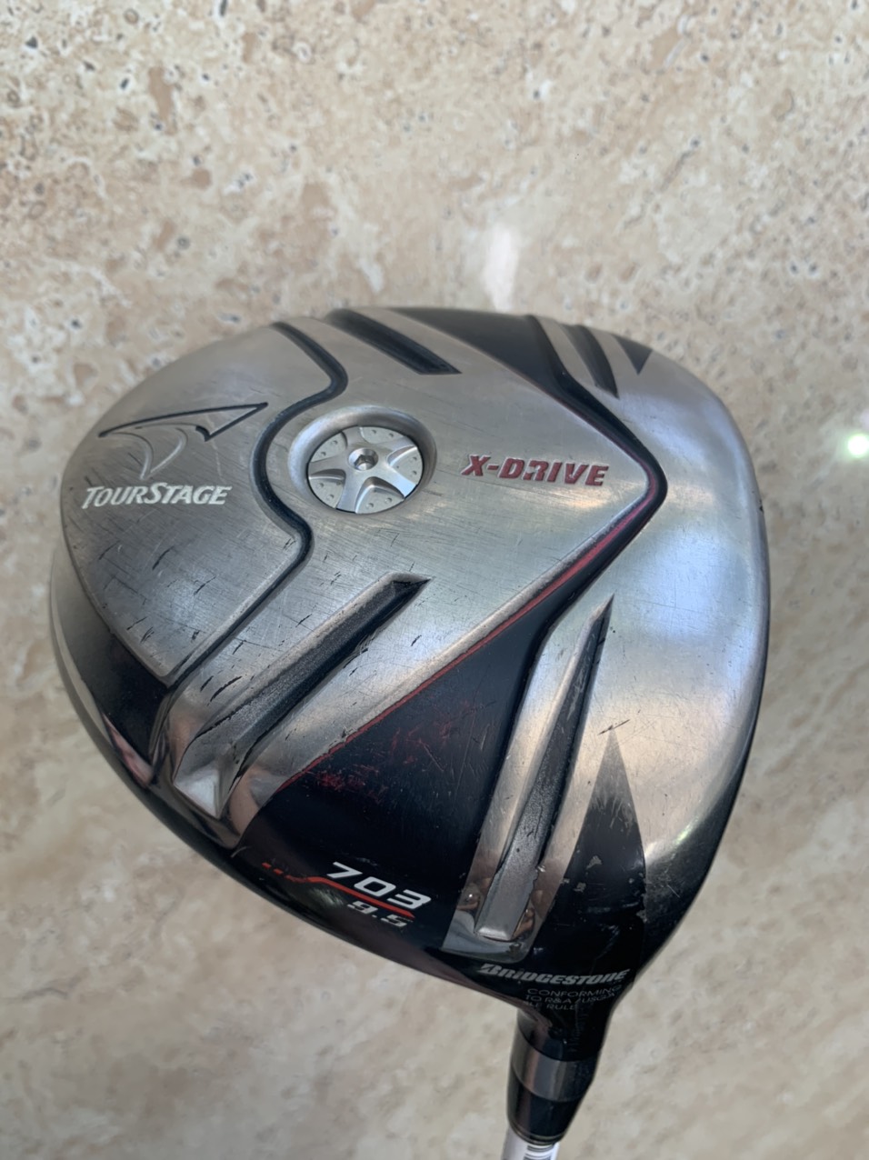 Gậy driver golf cũ tourstage x-driver 703 9.5 độ loft flex s secondhand-4790