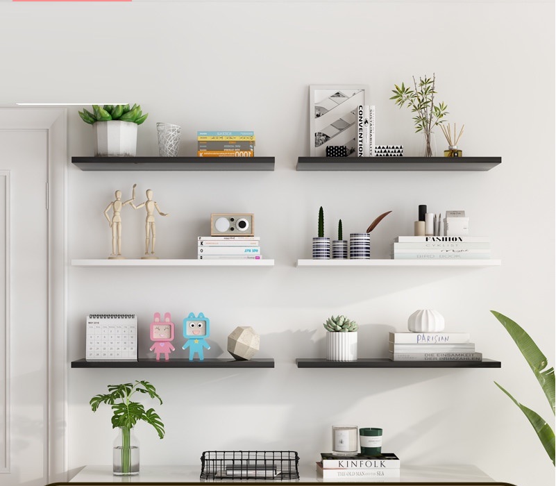 [HCM]Combo 6 kệ treo tường trang trí phòng khách gỗ lõi xanh chất lượng + Tặng giá đỡ điện thoại gỗ dễ thương