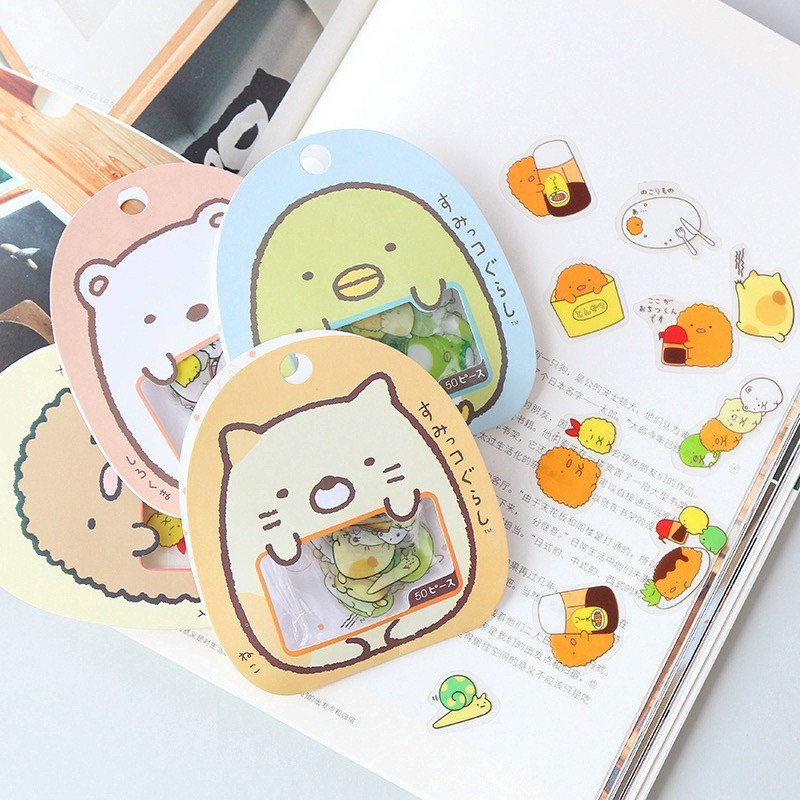 Túi Sticker MoLang Rời 50 Miếng Cắt Sẵn Trang Trí