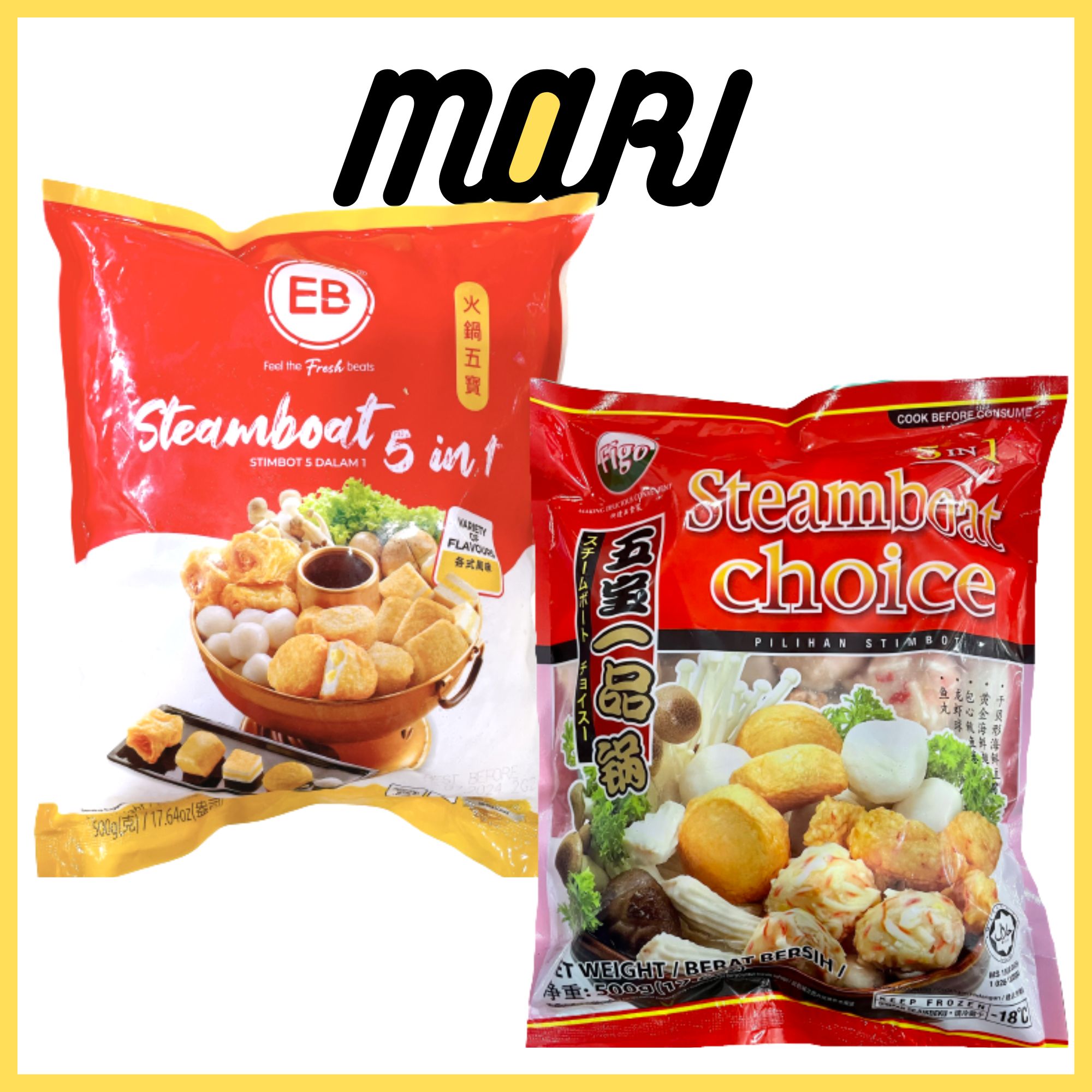 Combo viên thả lẩu 5 trong 1 500g