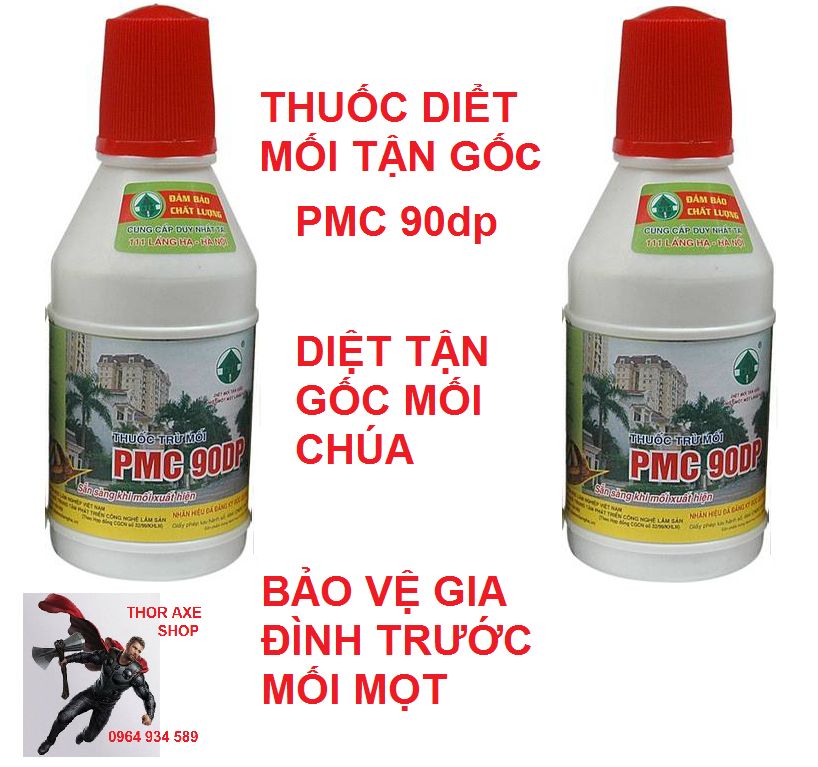  Thuốc diệt mối tận gốc PMC 90dp - diệt mối sinh học 100gr - thuốc diệt mối trong nhà diệt mối công trình xây dựng diệt mối an toàn có hướng dẫn sử dụng 