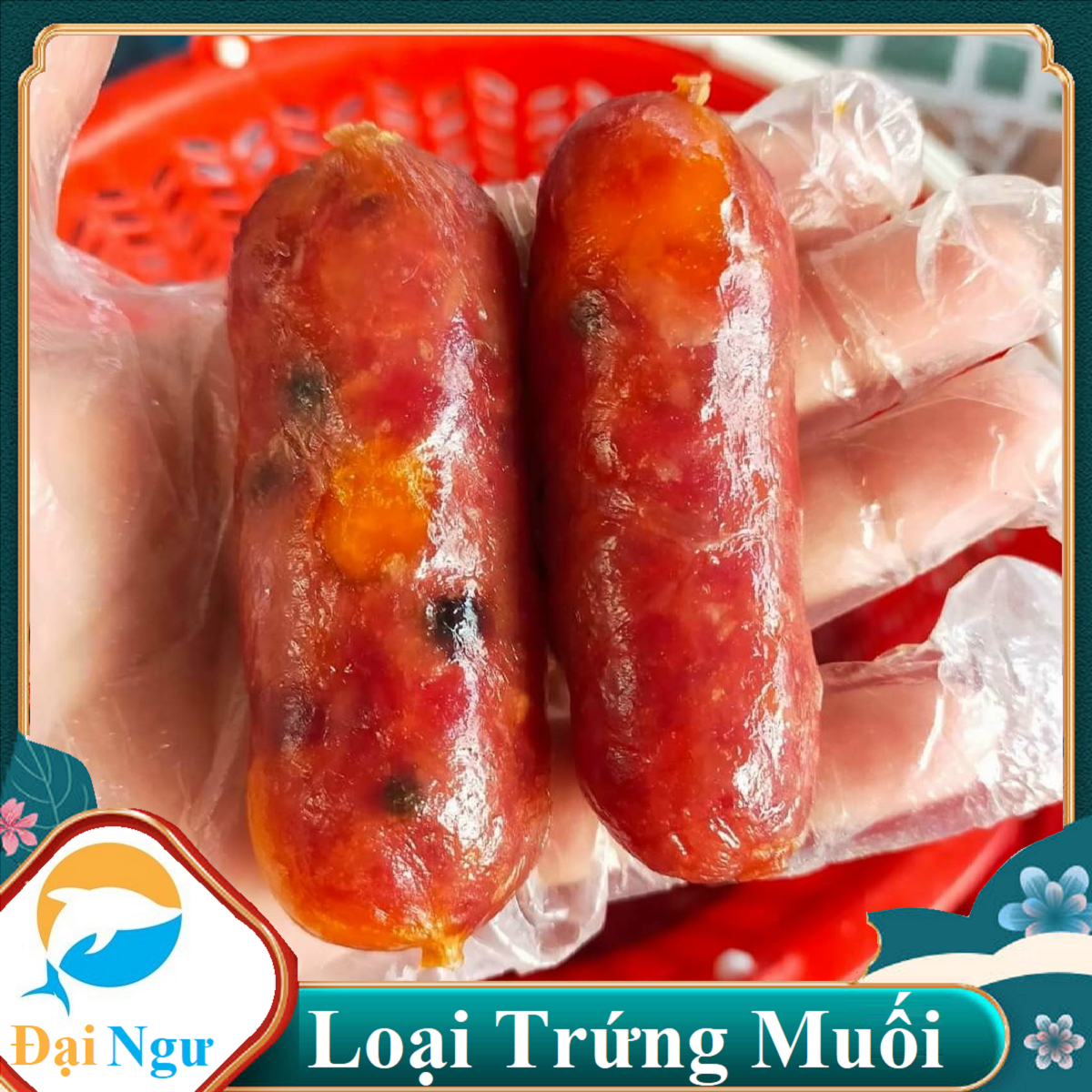 1kg lạp xưởng tươi trứng muối- cao cấp thượng hạng -- đại ngư