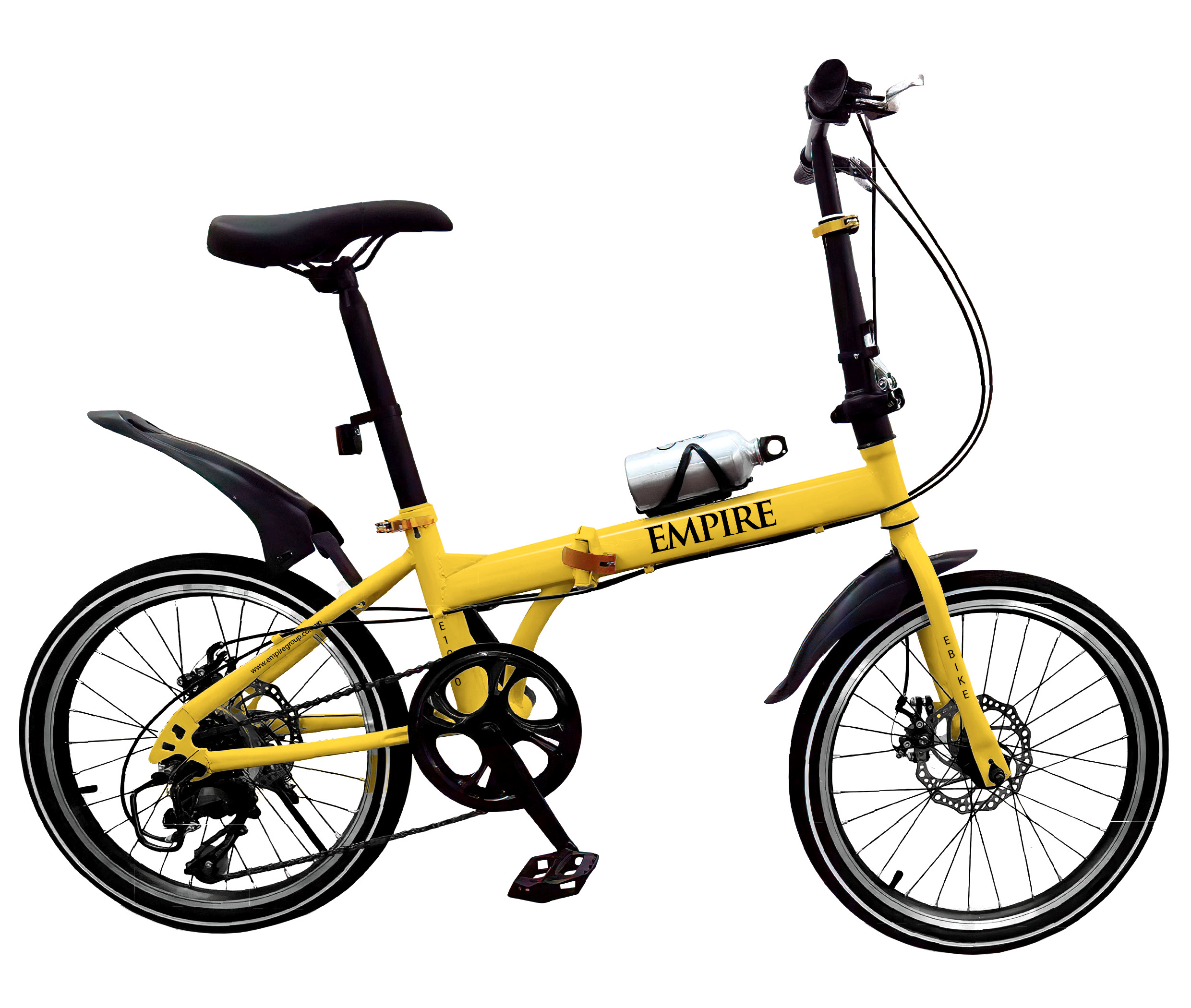 Xe đạp gấp e1000 màu vàng