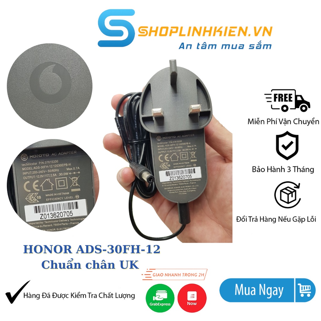 Nguồn 12v2.5a 5.5x2.5mm chính hãng adapter 12v nguồn an toàn cục đổi nguồn 220v sang 12v shoplinhkienm2m