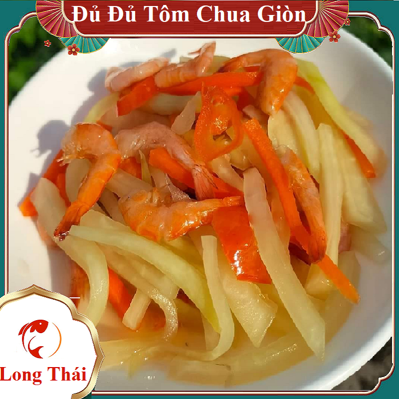 Đu đủ trộn mắm tôm đất siêu to 500gr - long thái