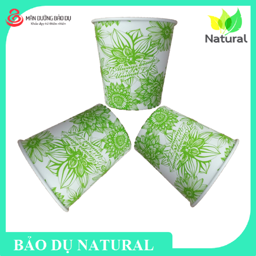 Combo 50 cốc giấy an toàn cho sức khỏe 7oz 210ml - green flower, đa dạng mẫu mã, màu sắc, chất lượng đảm bảo, cam kết hàng đúng mô tả