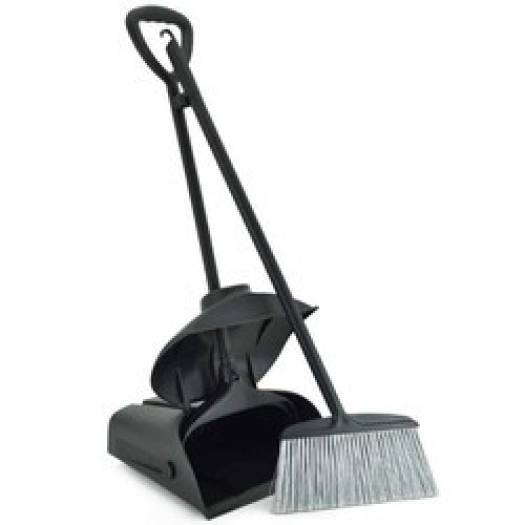 Bộ ky hốt rác có nắp đăỵ tránh gió và chổi nhựa quét rác