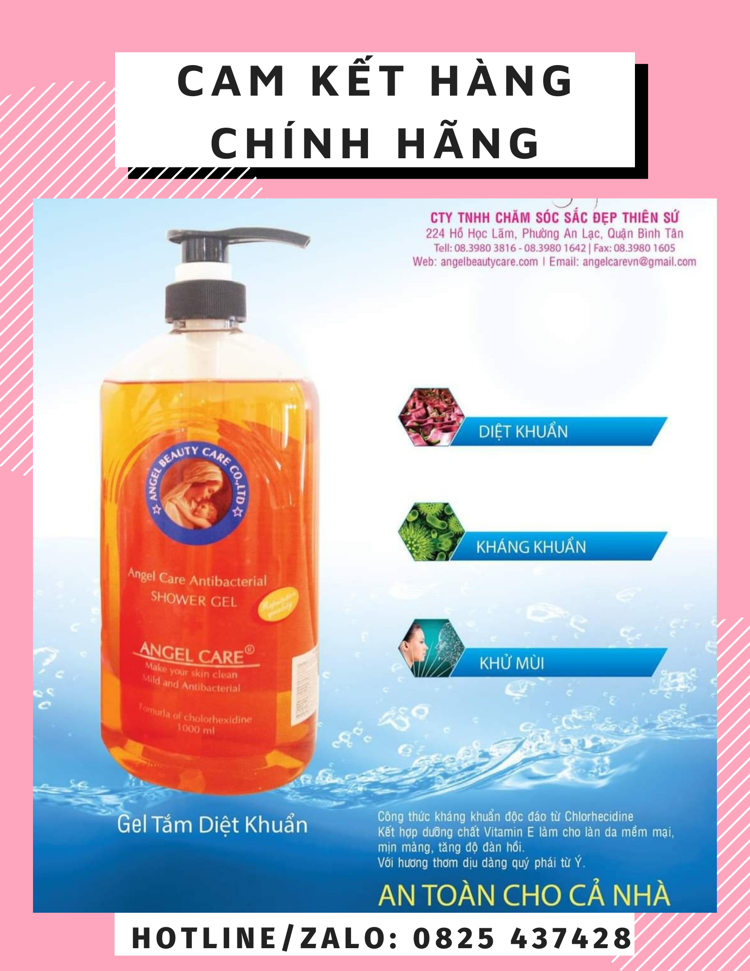 Sữa tắm angel care 1000ml