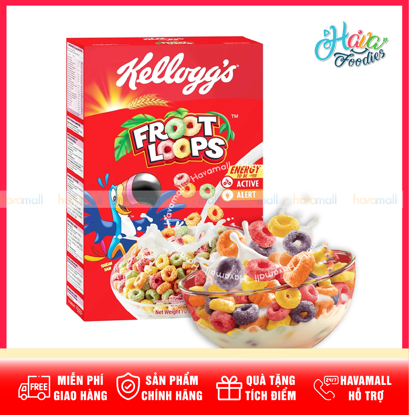 Ngũ Cốc Dinh Dưỡng Kellogg’s Froot Loops 150g