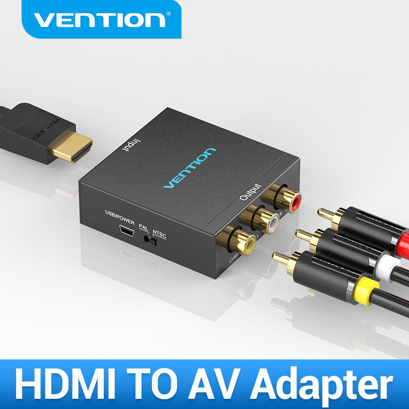 Vention Bộ Chuyển Đổi Bộ Chia Tỷ Lệ HDMI Sang AV Hộp Chuyển Đổi Video HD HDMI Sang AV 1080P HDMI1.3