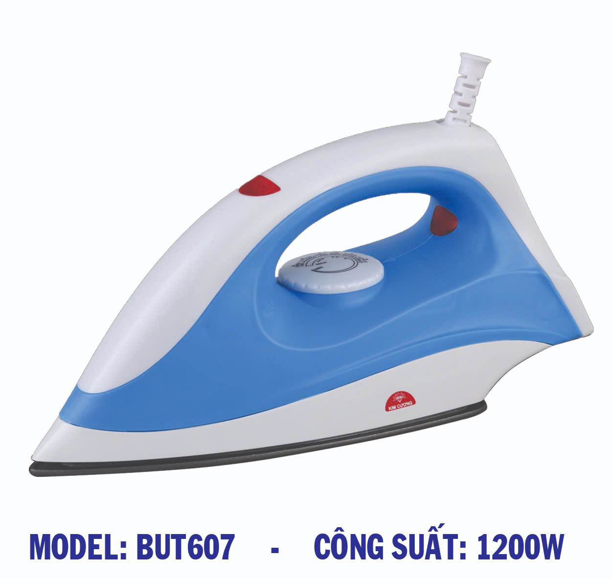 Bàn Ủi Khô Kim Cương Cao Cấp KCBU-T607, Công Suất 1200W, Bàn Là Tiện Dụng và Bền Bỉ