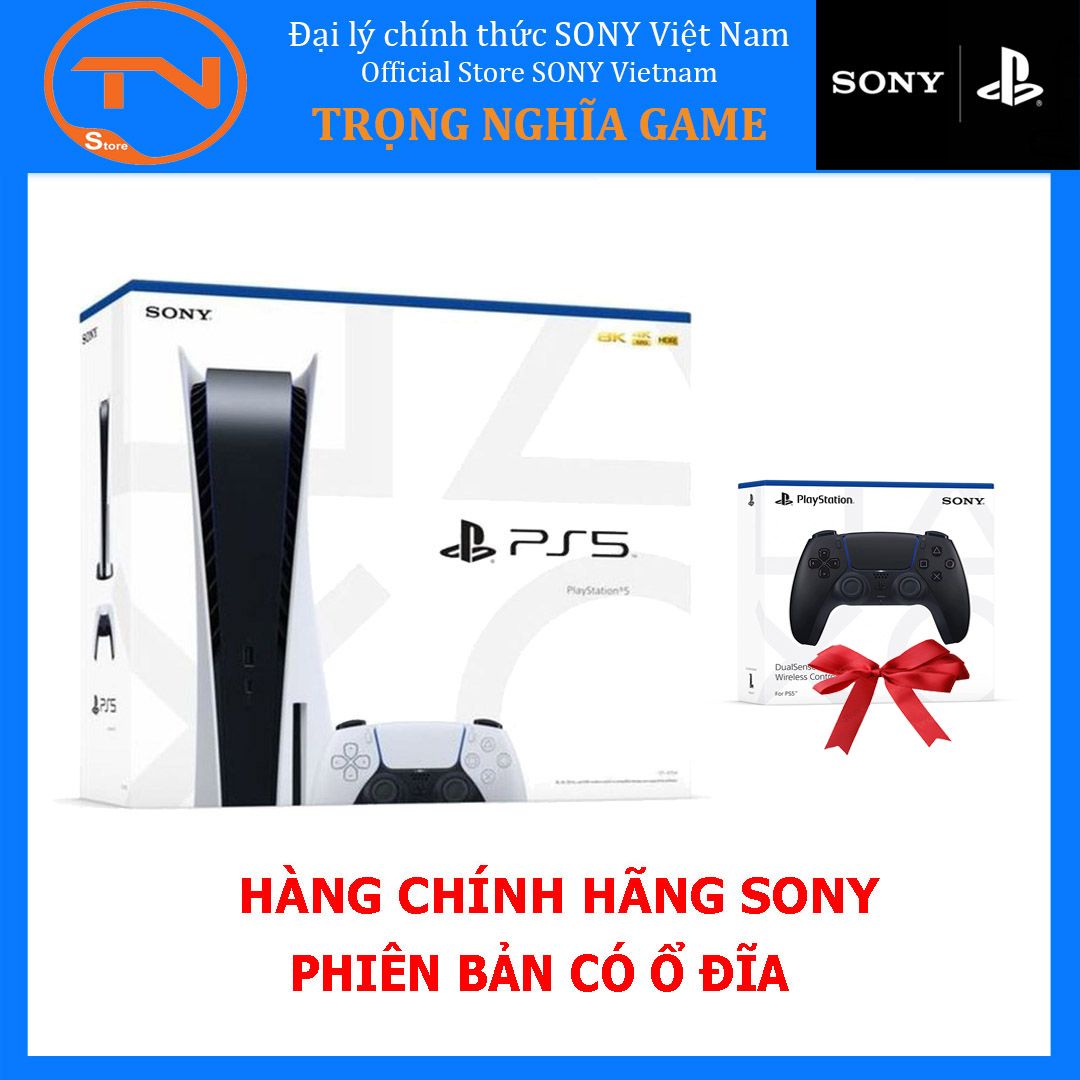 PlayStation 5 / PS5 Standard Edition - Hàng chính hãng Sony Việt Nam +12 tháng Sony Việt Nam Tùy chọn tay cầm