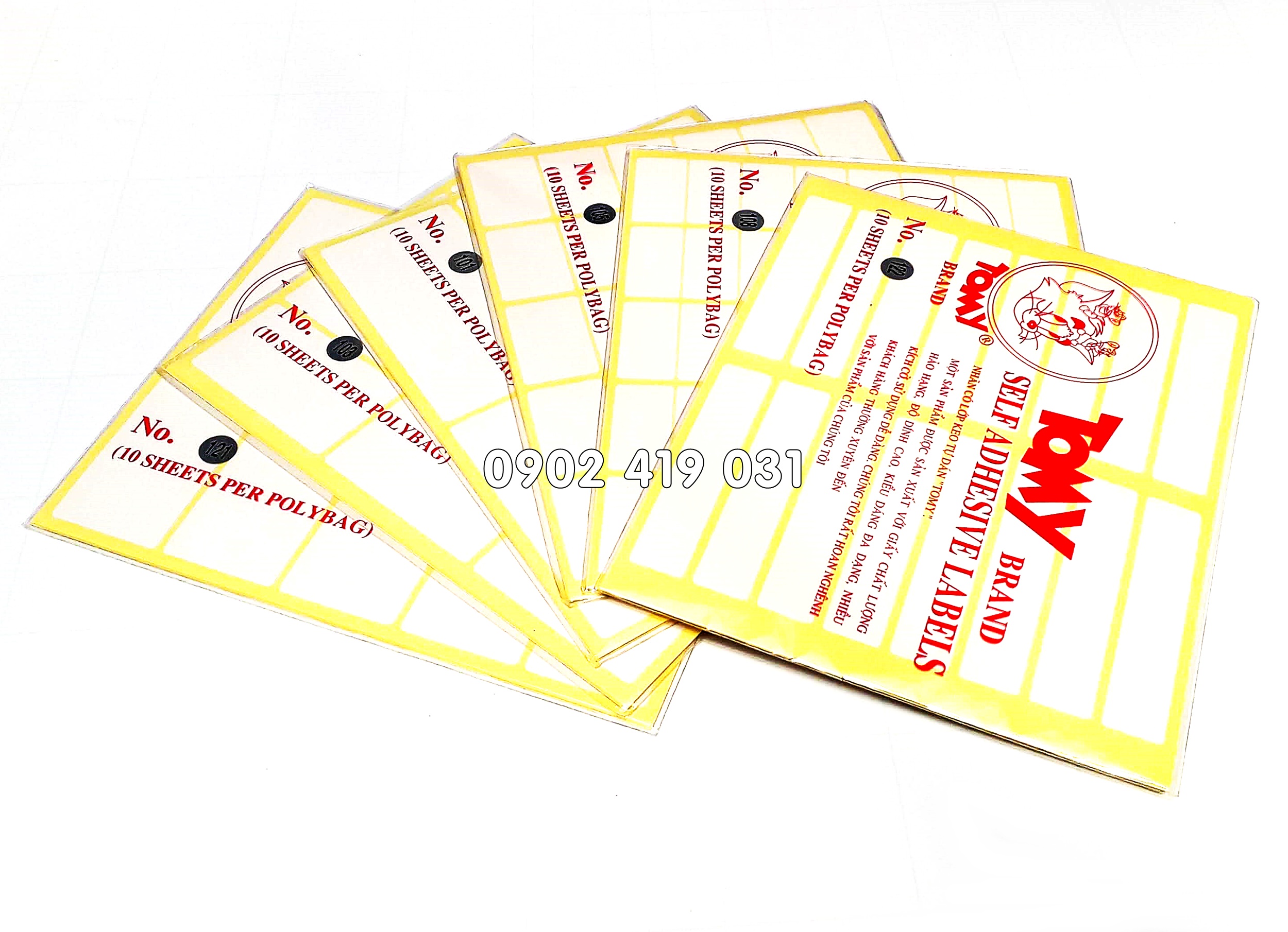 Tem Nhãn Dán Giấy in Decal Tomy ( Khách Chọn size )