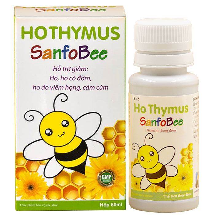 Hothymus Sanfobee - hỗ trợ giảm triệu chứng ho do viêm họng, sổ mũi