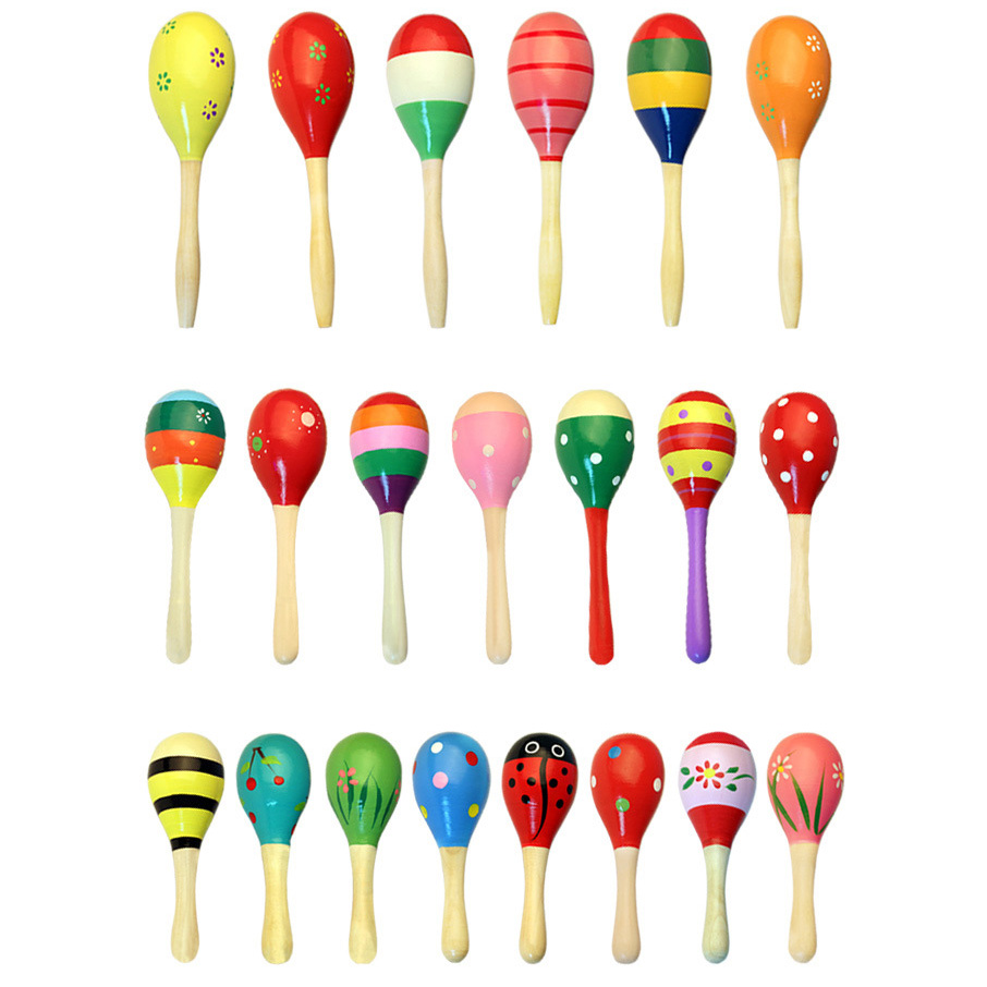 Đồ Chơi Lục Lạc Gỗ Hình Tròn Cho Bé Tập Cầm Nắm, Phát Âm Thanh Kb216057