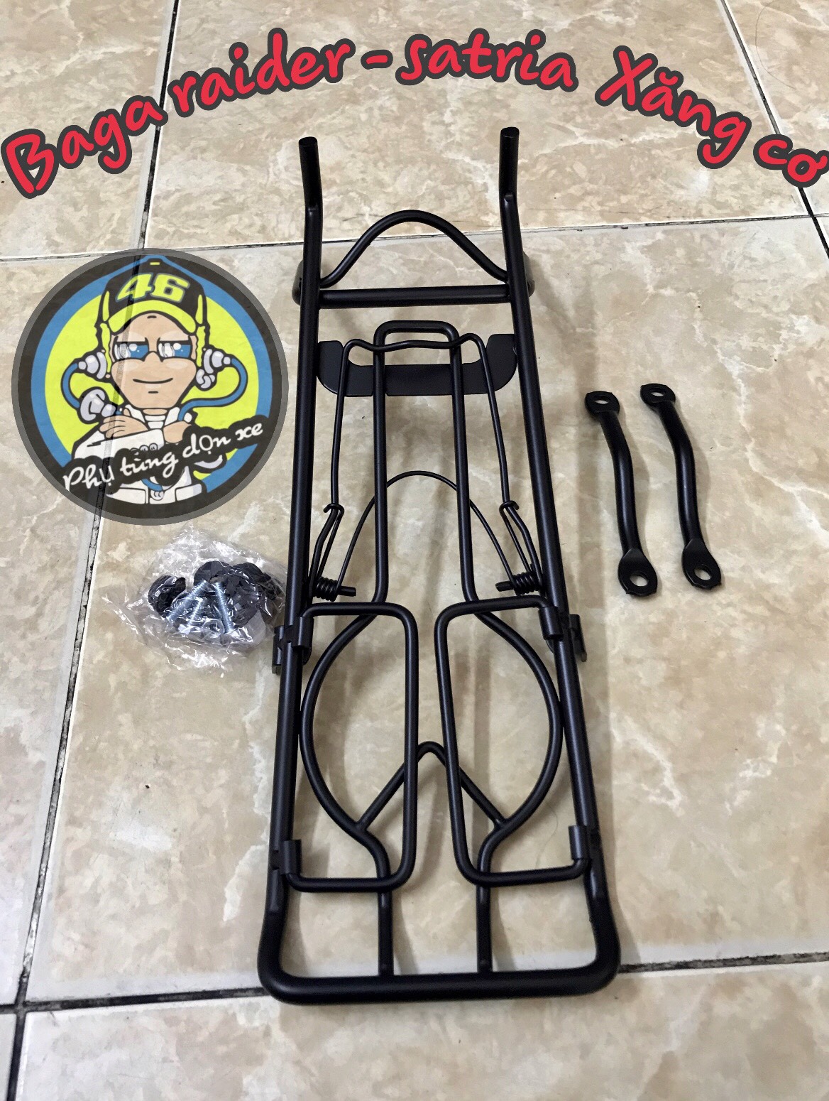 Baga giữa raider xăng cơ INOX 10LI sơn tĩnh điện