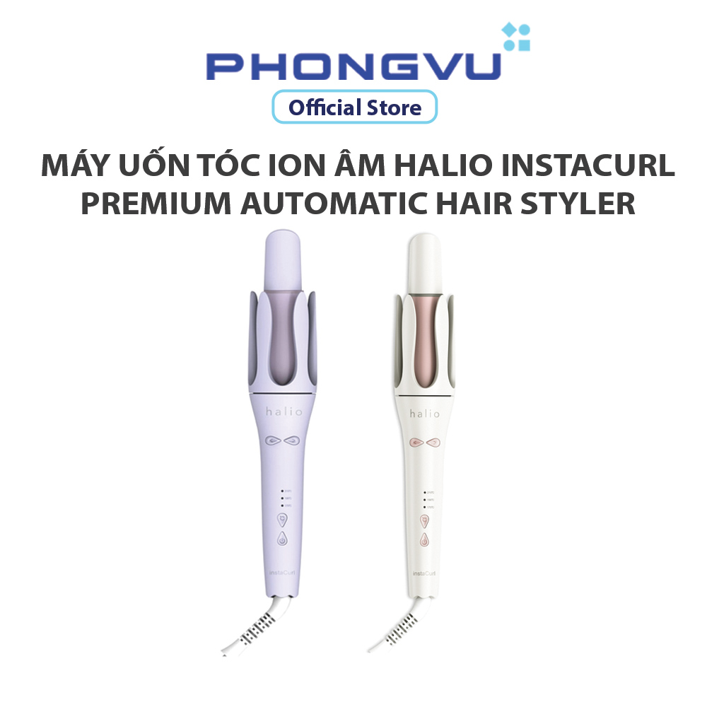 Máy uốn tóc tự xoay ion âm Halio instaCurl Premium Automatic Hair Styler Bảo hành 12 tháng