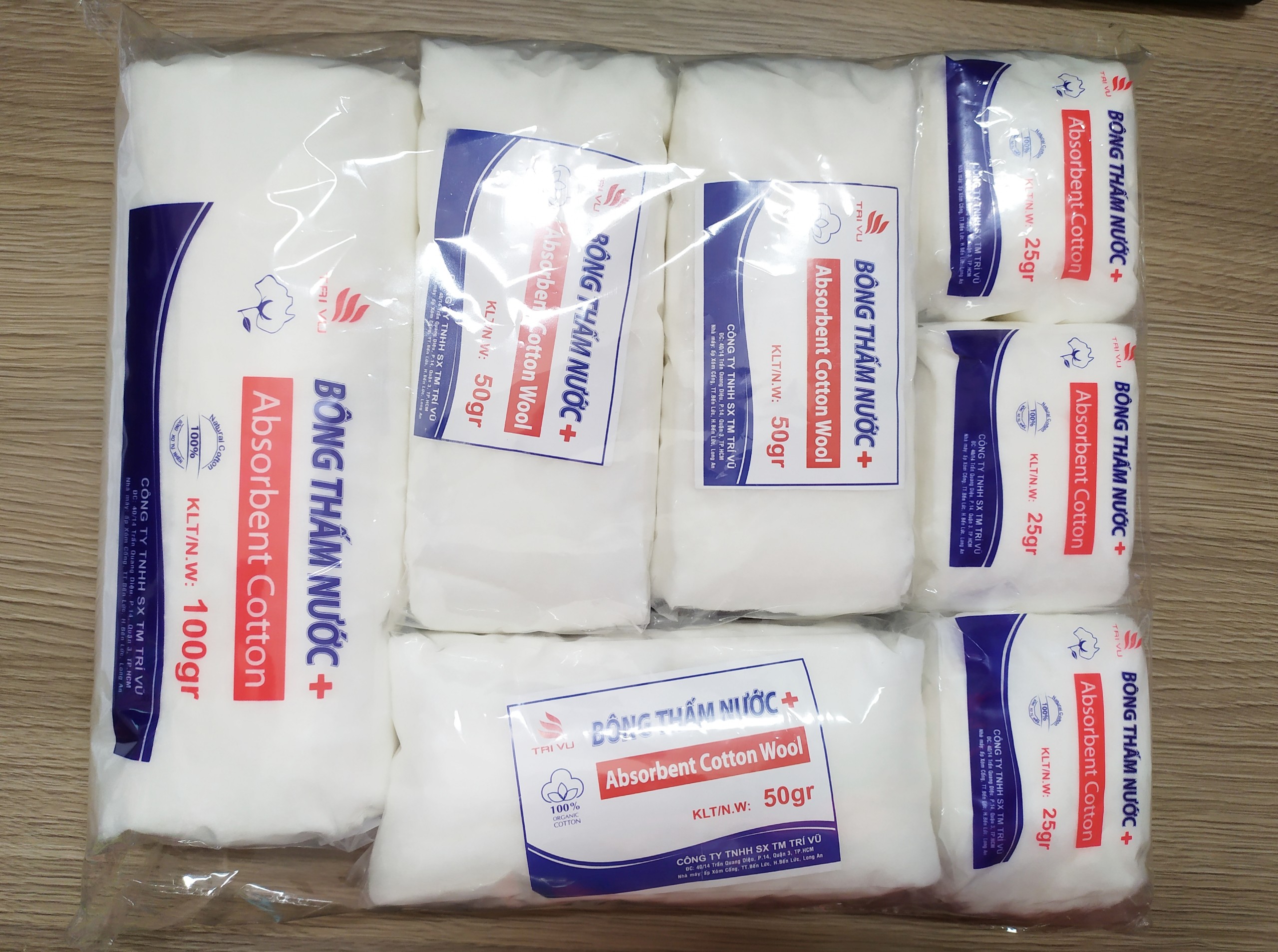 [HCM][COMBO 2] Bông gòn cuộn y tế thấm hút nước Trí Vũ