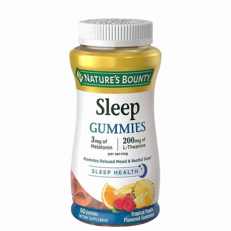 Kẹo Dẻo Nature’s Bounty Sleep Gummies 3mg Melatonin Hỗ Trợ Giấc Ngủ 60 viên