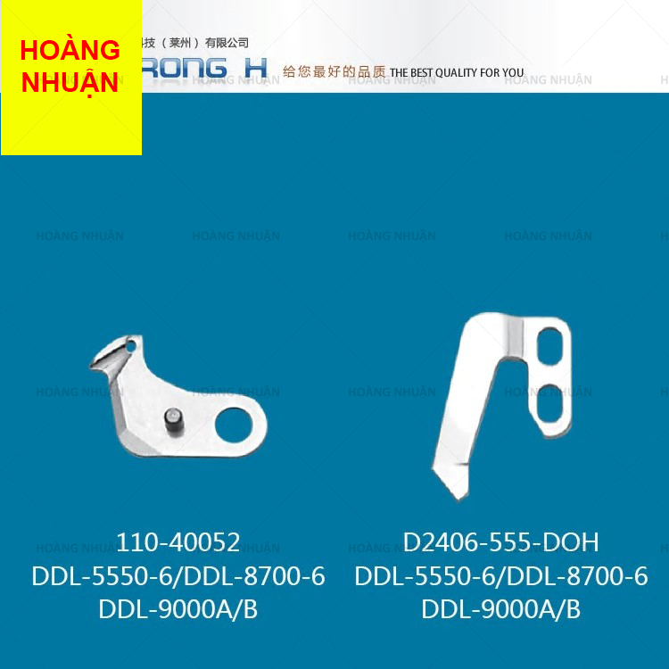 Dao máy may juki 8700 8500 ddl-5550-6 mã số 110-40052 & d2406-555-doh bộ dao máy 1 kim juki 4 số