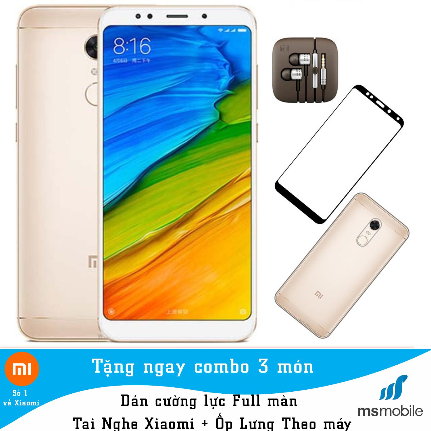 ĐIỆN THOẠI XIAOMI REDMI 5 PLUS 4GB/64GB - XÁCH TAY NGUYÊN SEAL + CƯỜNG LỰC + TAI NGHE