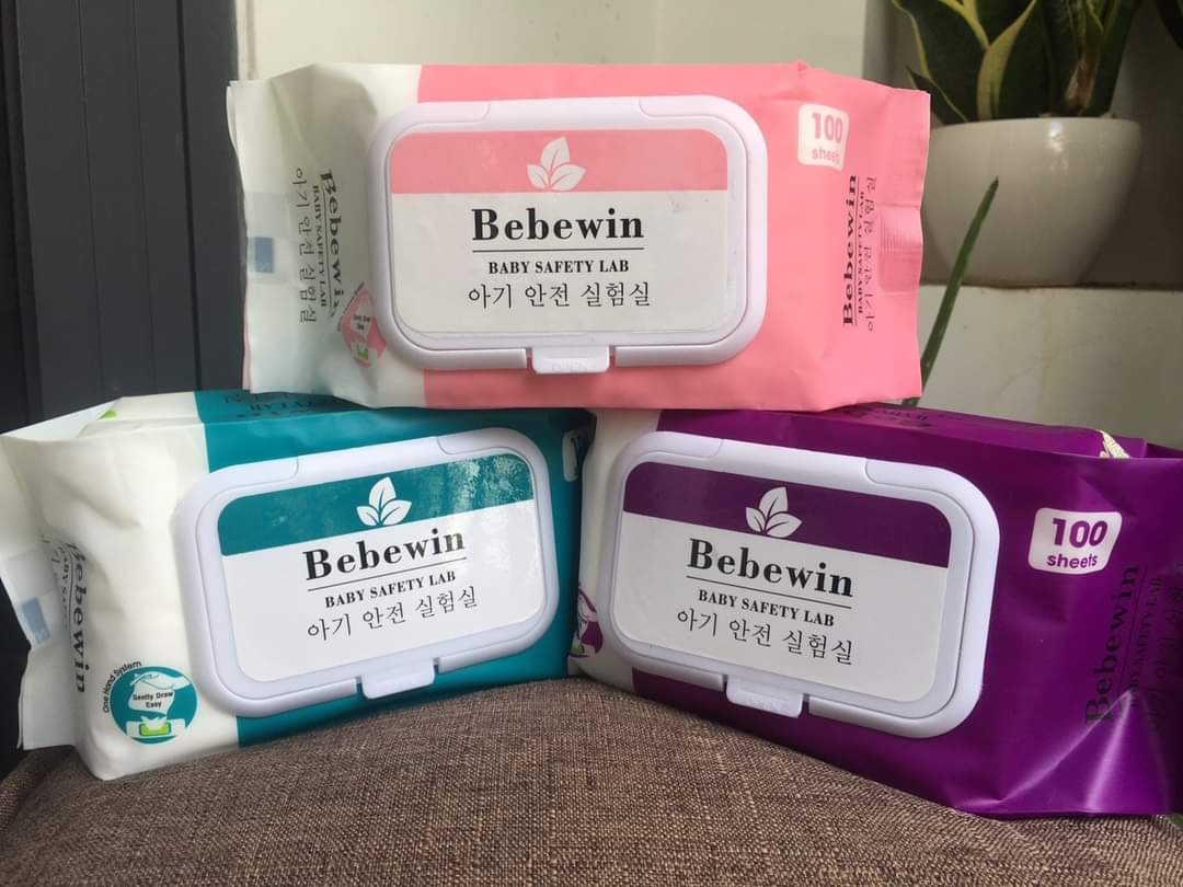 Khăn giấy ướt không mùi bebewin 100 tờ 150gr