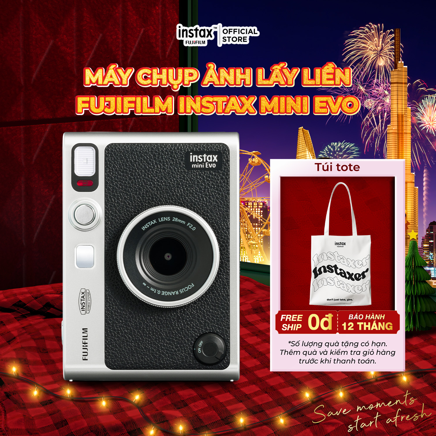  Máy Chụp Ảnh Lấy Liền - Fujifilm Instax Mini Evo Bảo Hành 12 Tháng 