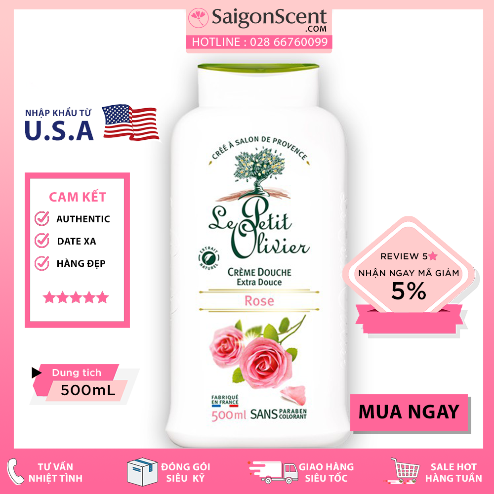Sữa Tắm Le Petit Olivier Rose