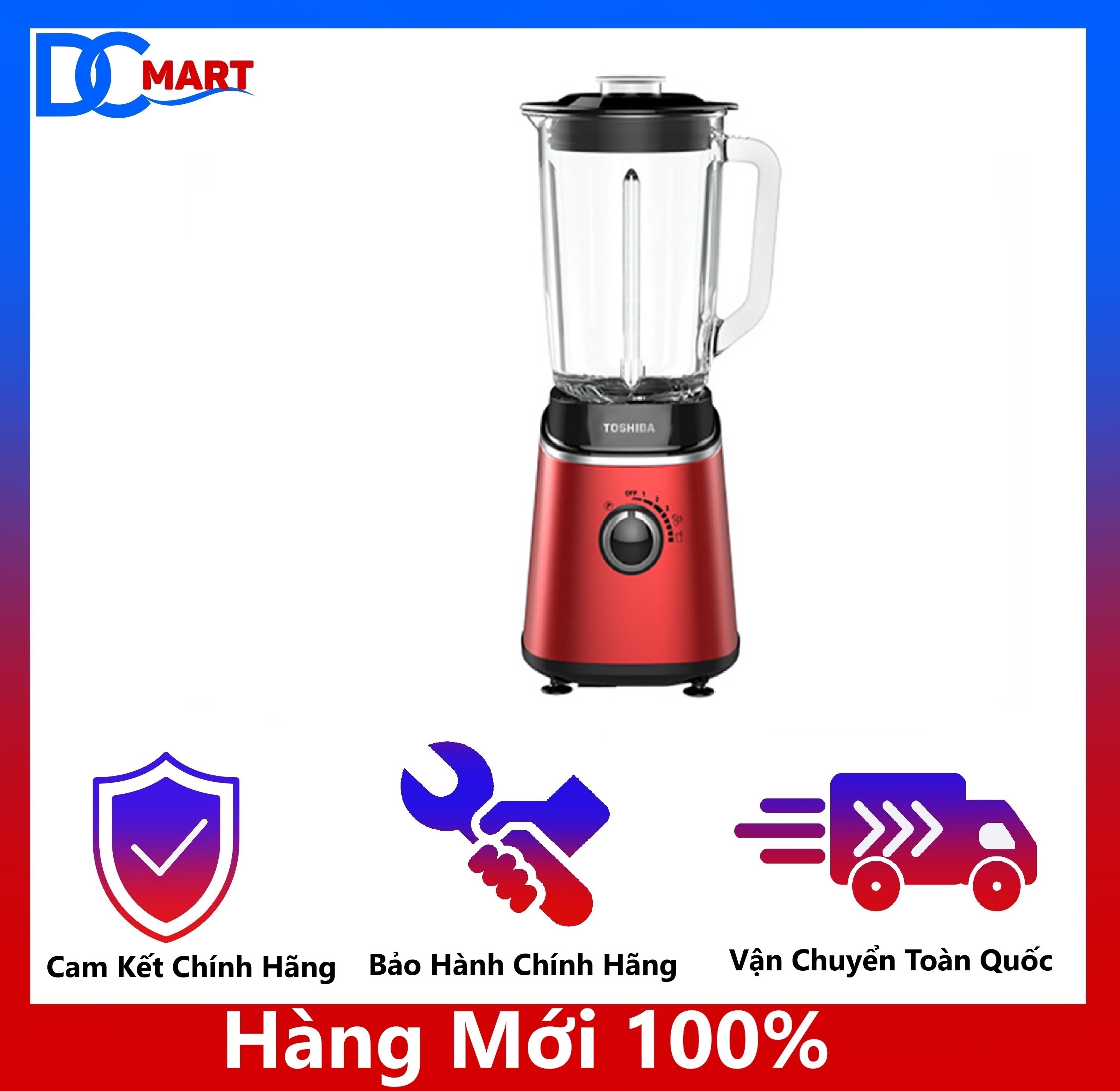 Máy xay sinh tố toshiba bl-t100gs - hàng chính hãng
