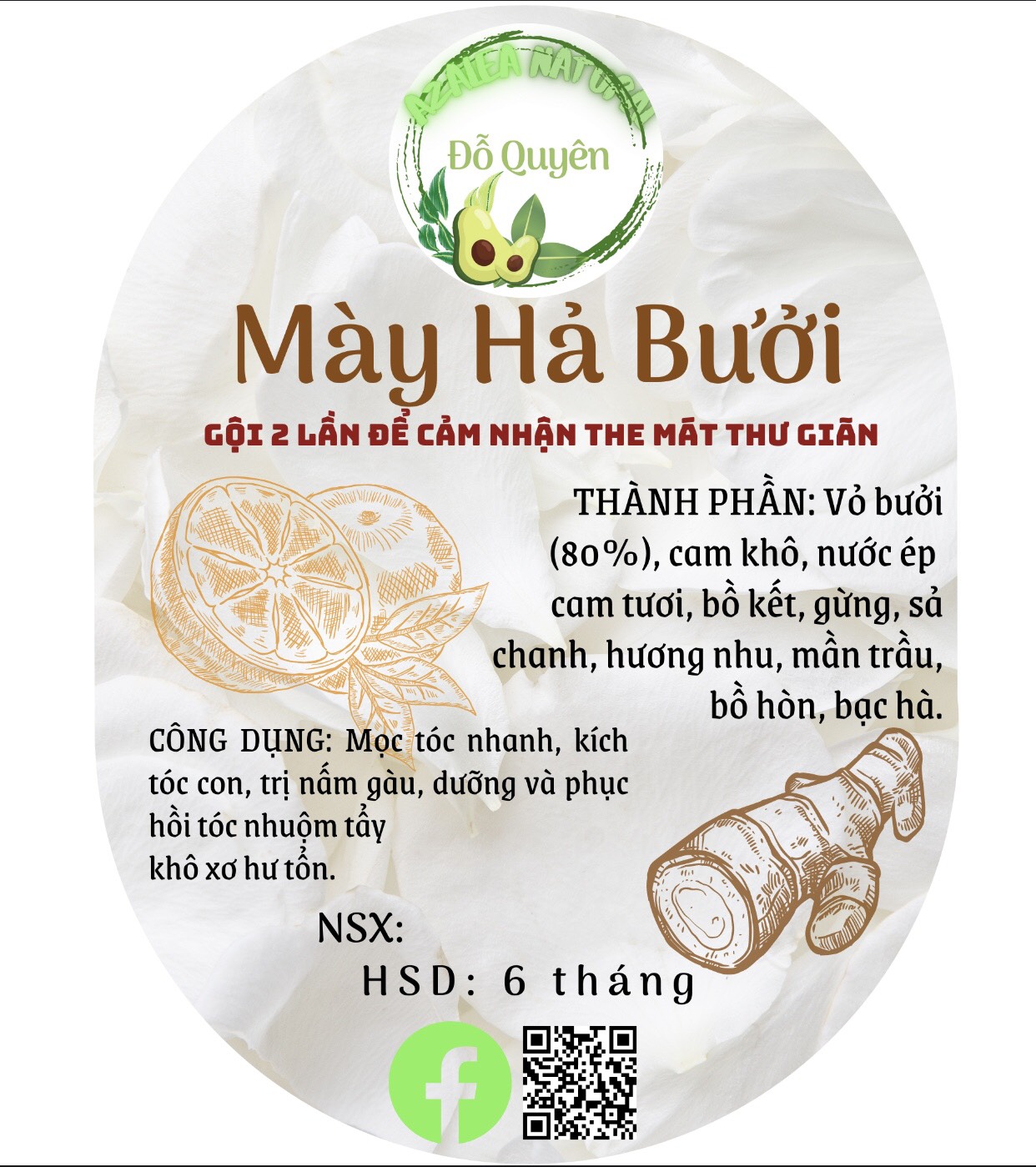 [HCM]Dầu Gội Cam Bưởi Bạc Hà Thiên Nhiên