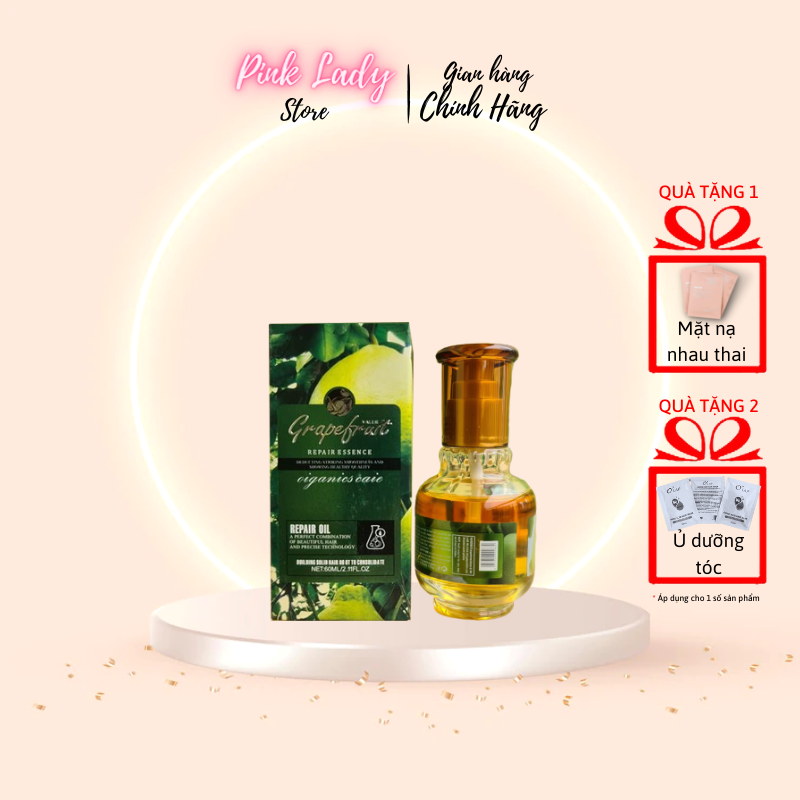 Tinh dầu bưởi dưỡng tóc valert grapefruit 60ml - serum bưởi mọc tóc tự nhiên, kích thích mọc tóc qt hair shop