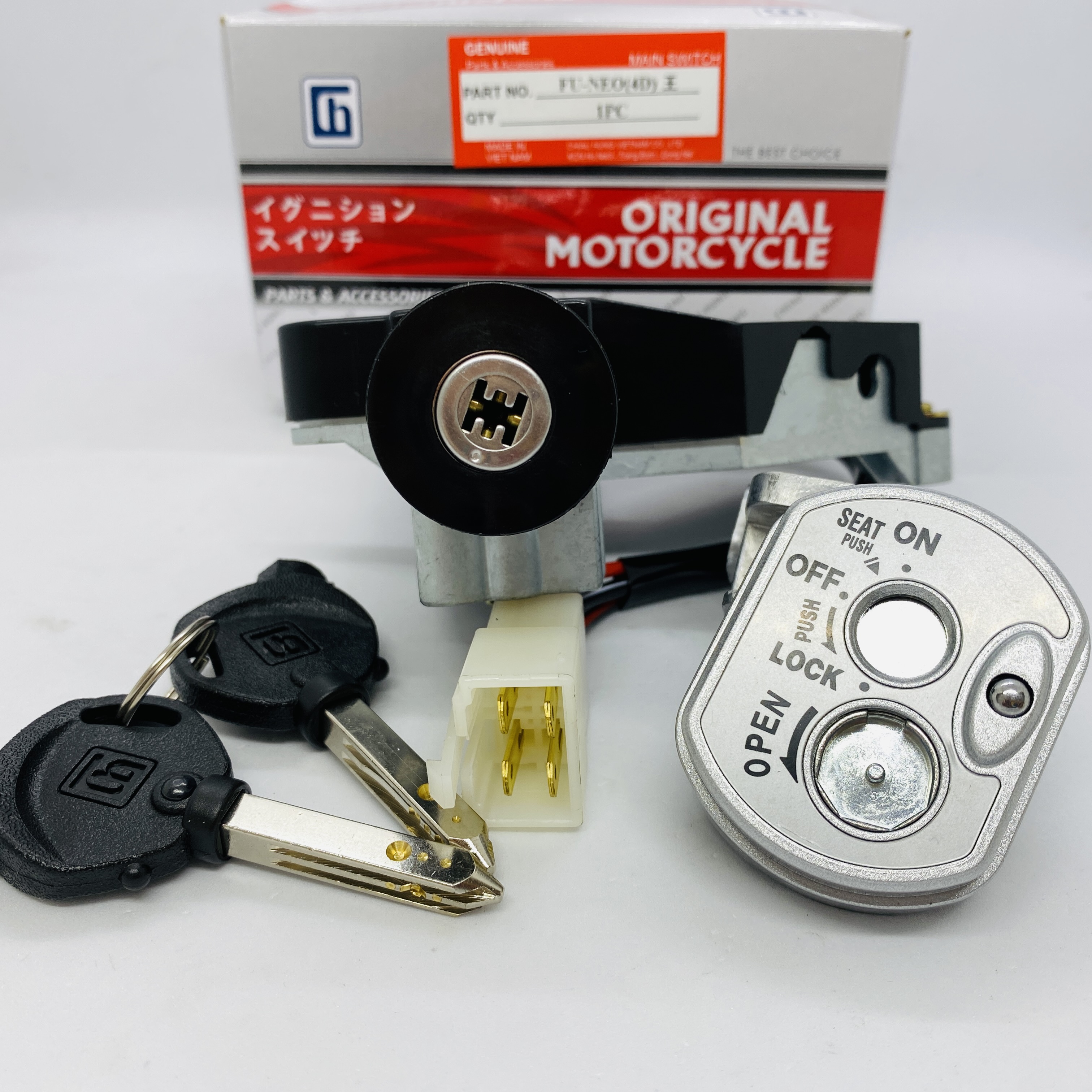 Ổ Khóa Từ 6 Cạnh Honda Future 125 Fi (4 Dây)