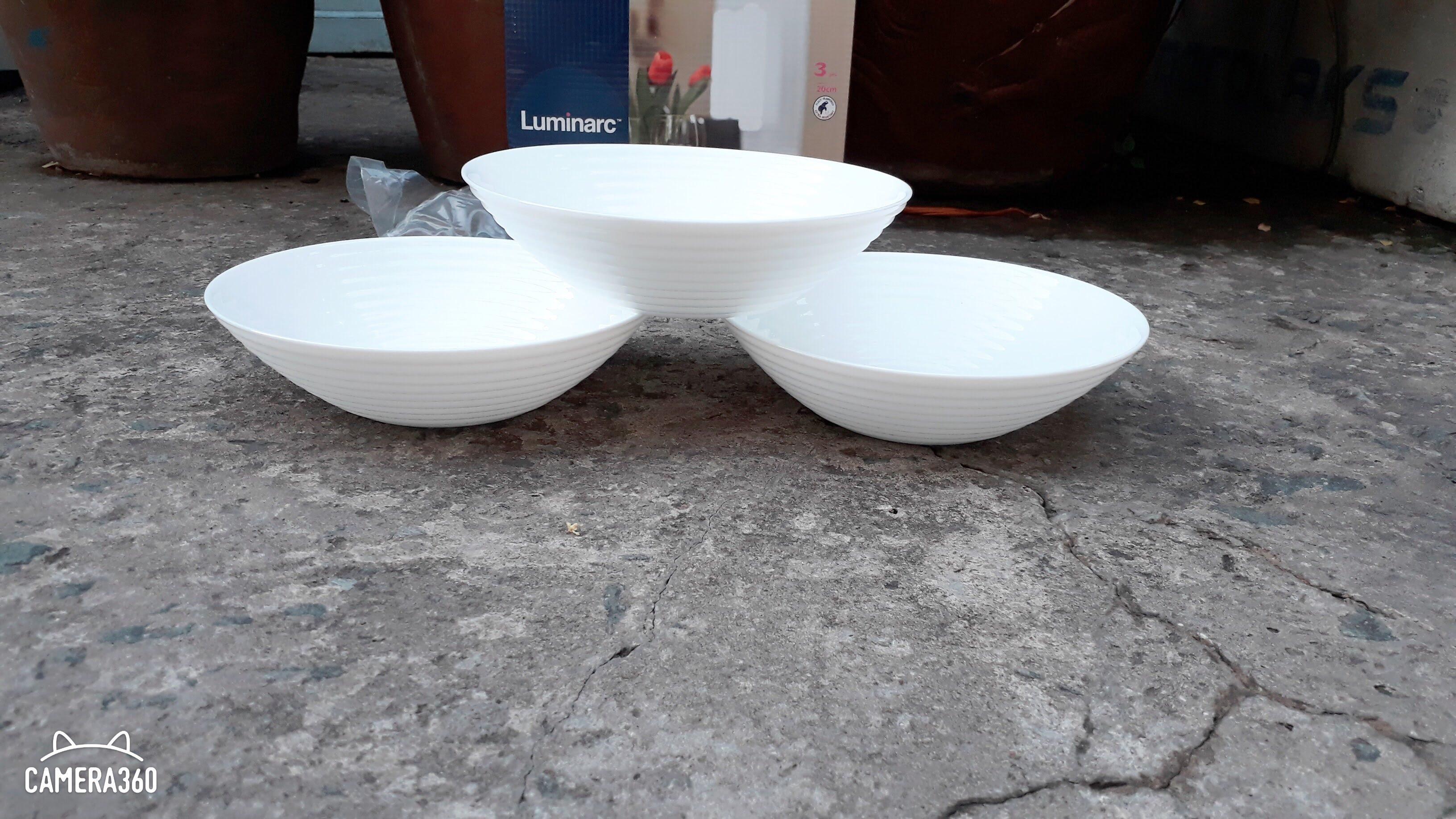 Combo 3 tô thủy tinh Luminarc đường kính 20cm