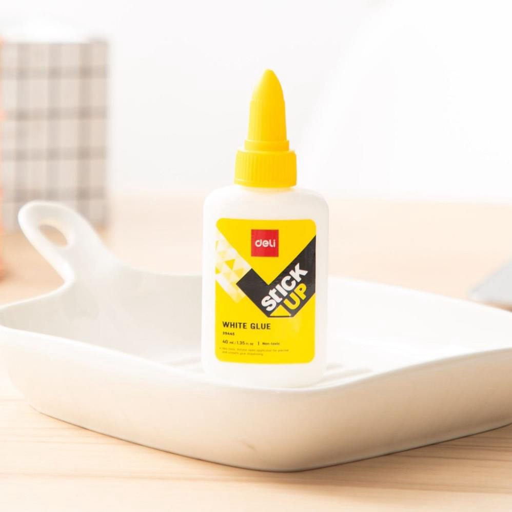 Keo sữa đa năng deli e39445 dán vải, giấy, decal, giấy dán tường, làm đồ handmade