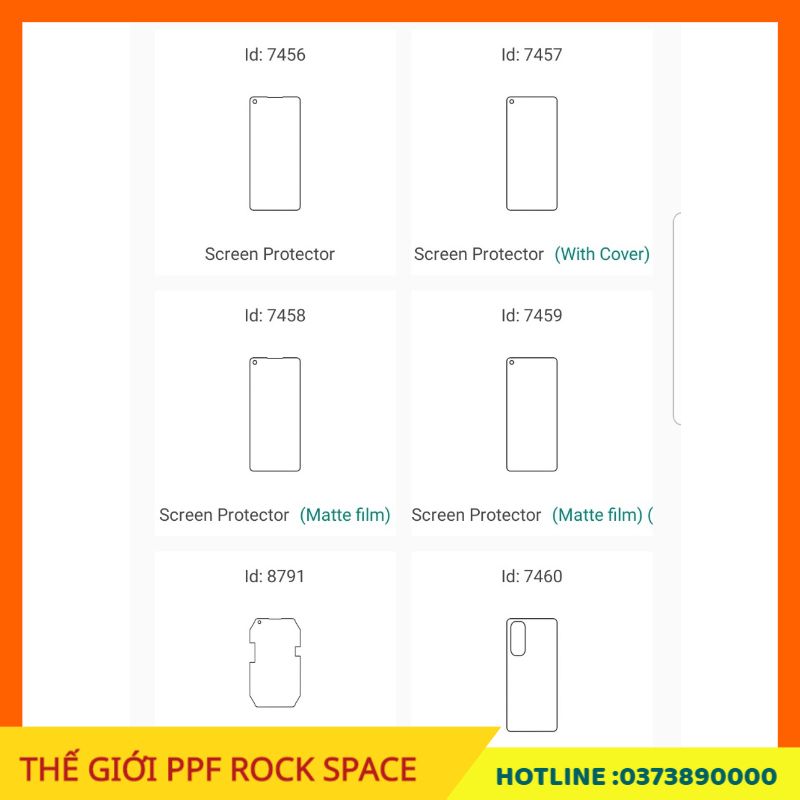 Dán màn hình ppf oppo reno4 pro rock space