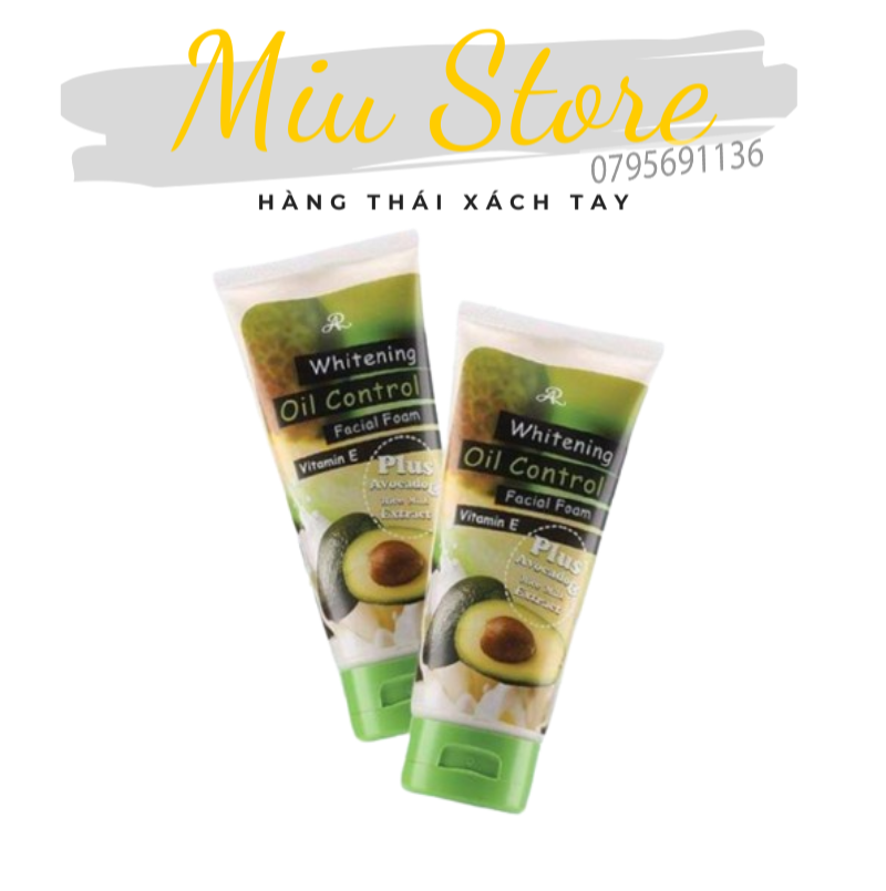 Sữa rửa mặt bơ sữa Aron Whitening & Oil Control Thái Lan
