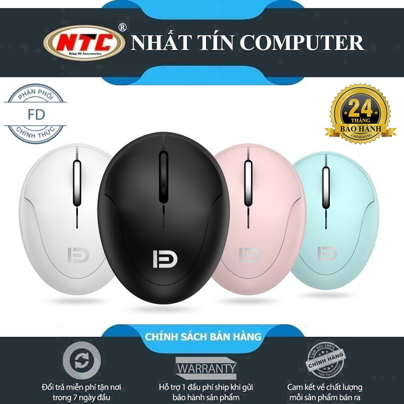 Chuột không dây pin sạc wireless FD i889 mini siêu nhỏ gọn dễ dàng mang theo (4 màu tùy chọn) - Nhất Tín Computer
