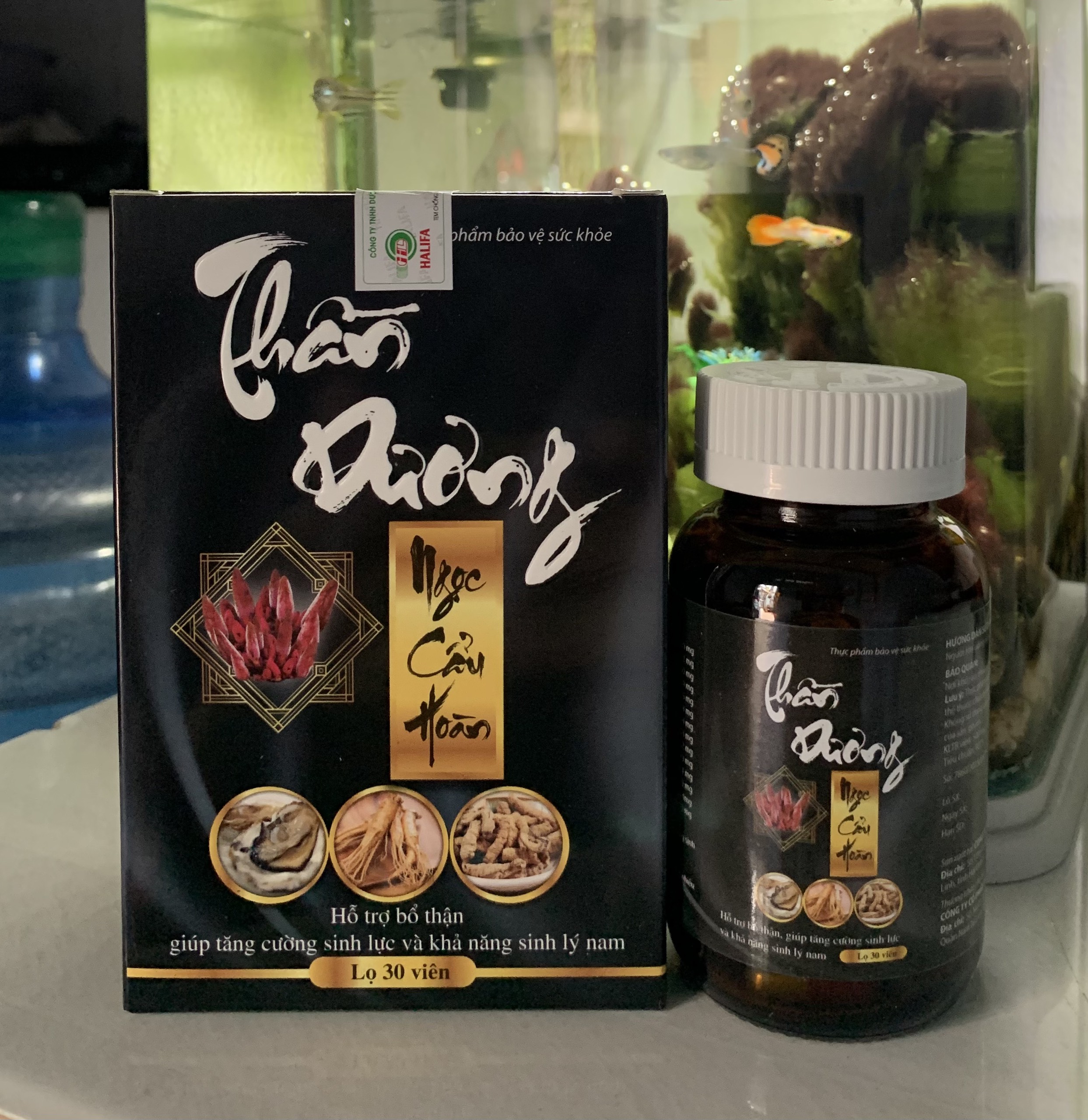 Chính hãng  Thần Dương Ngọc Cẩu Hoàn hỗ trợ bổ thận giúp tăng cường sinh lực, tăng khả năng sinh lý nam lọ 30 viên