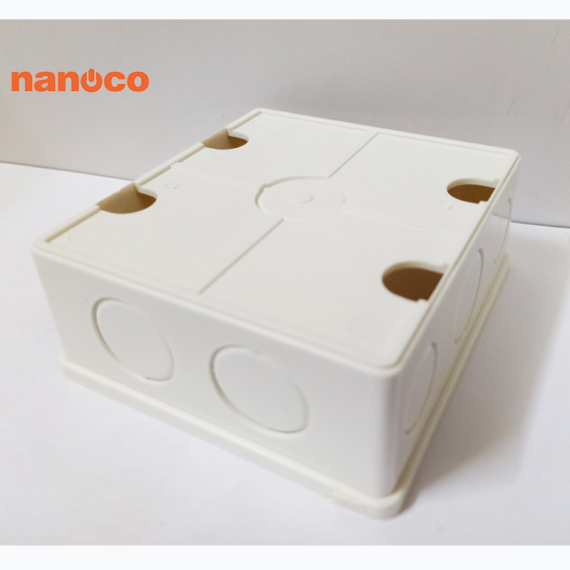 Đế âm nhựa đôi nanoco / nắp đế âm nhựa đôi nb9602