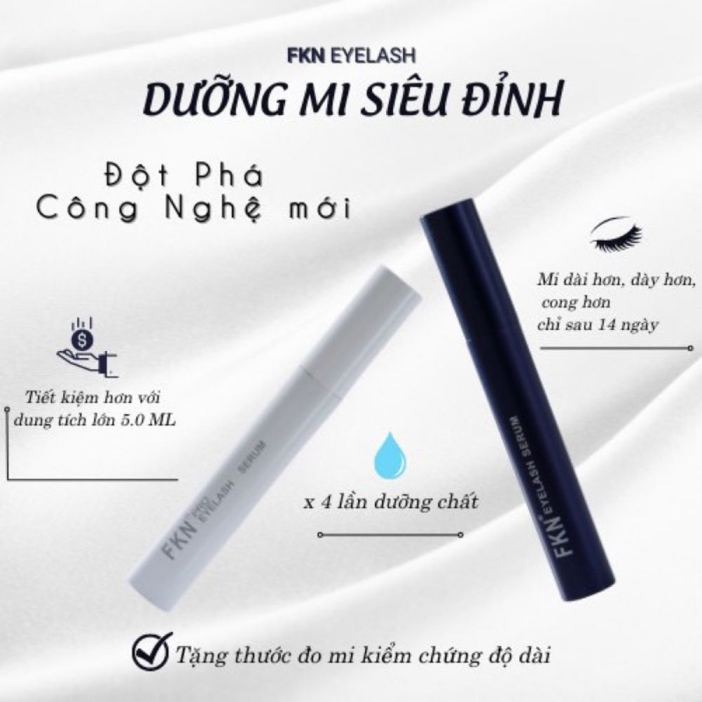 Bộ Serum dưỡng mi dài, dày ngày và đêm FKN Eyelash Serum