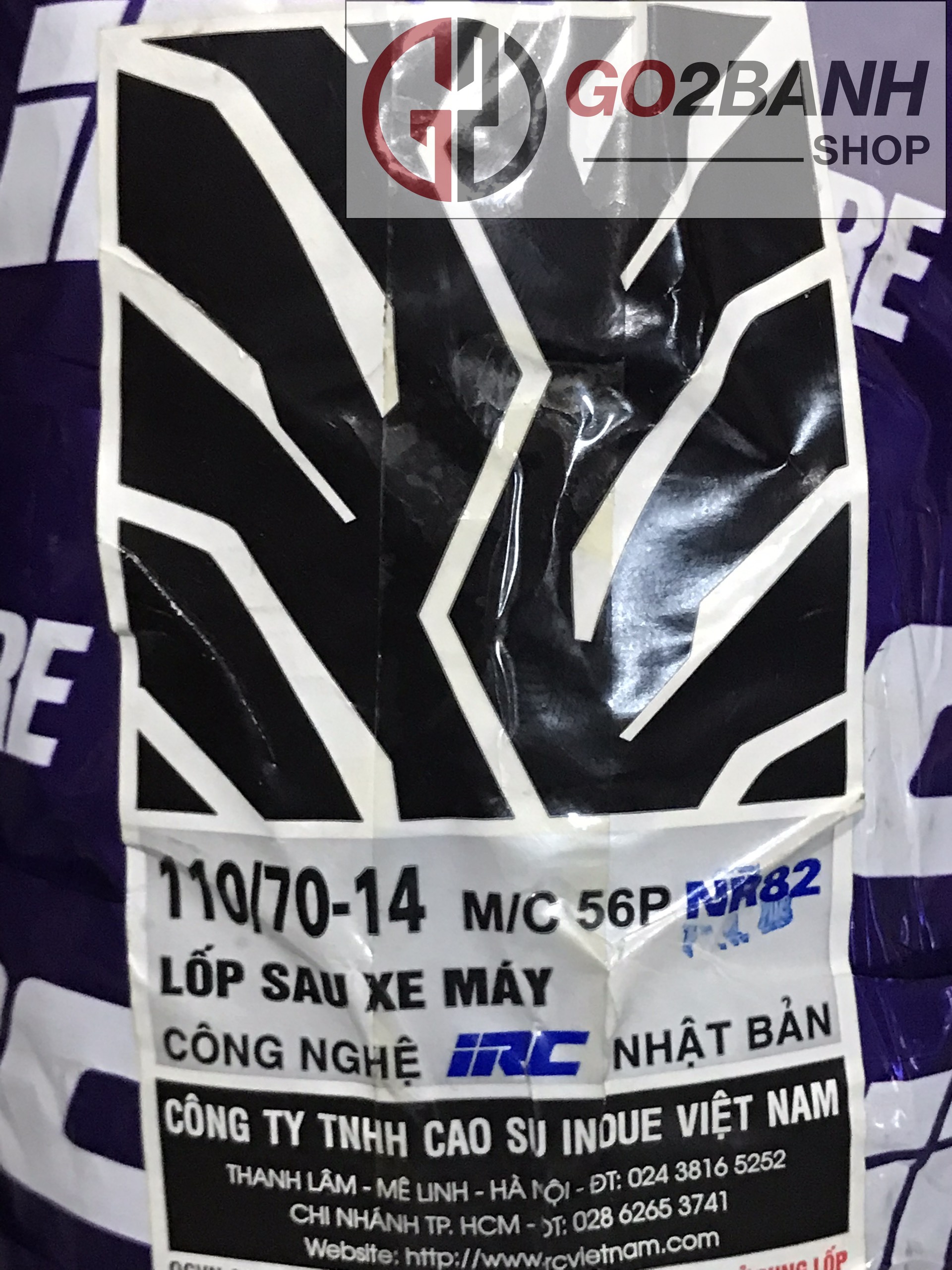 Vỏ irc 110/80/14, 140/70/14 vỏ trước/sau nvx 155cc, janus không ruột