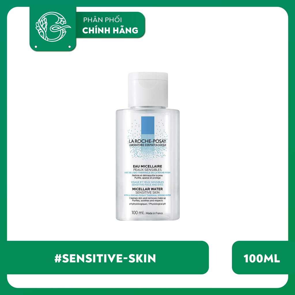 Nước Tẩy Trang La dành cho da thường, da nhạy cảm Roche-Posay Micellar Water Ultra - Sensitive Skin 400 ml và 100ml