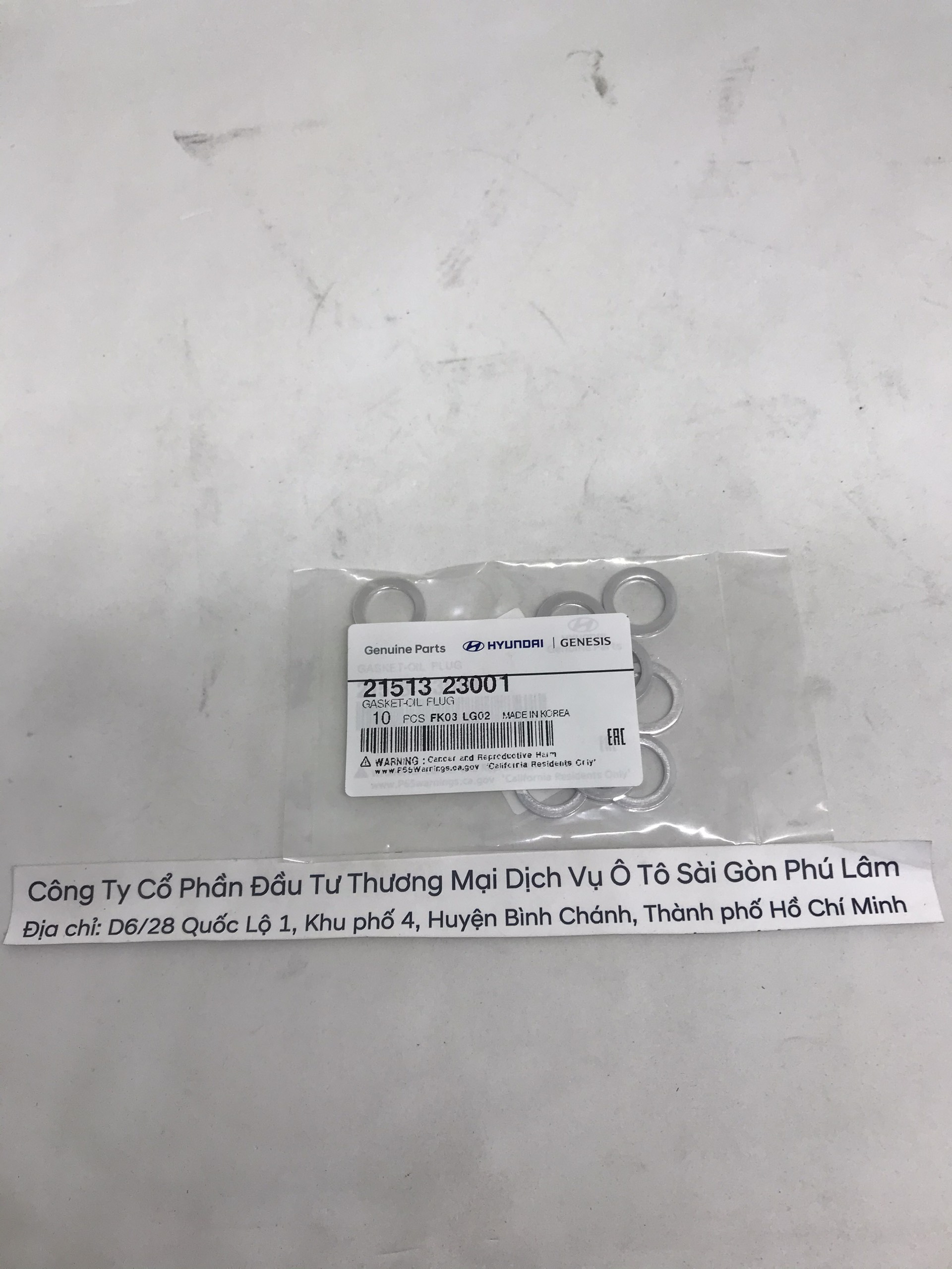 [HCM]Lông đèn ốc xả nhớt Hyundai